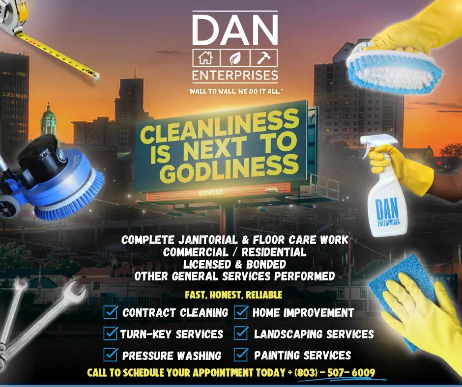 Cleaning company services flyer