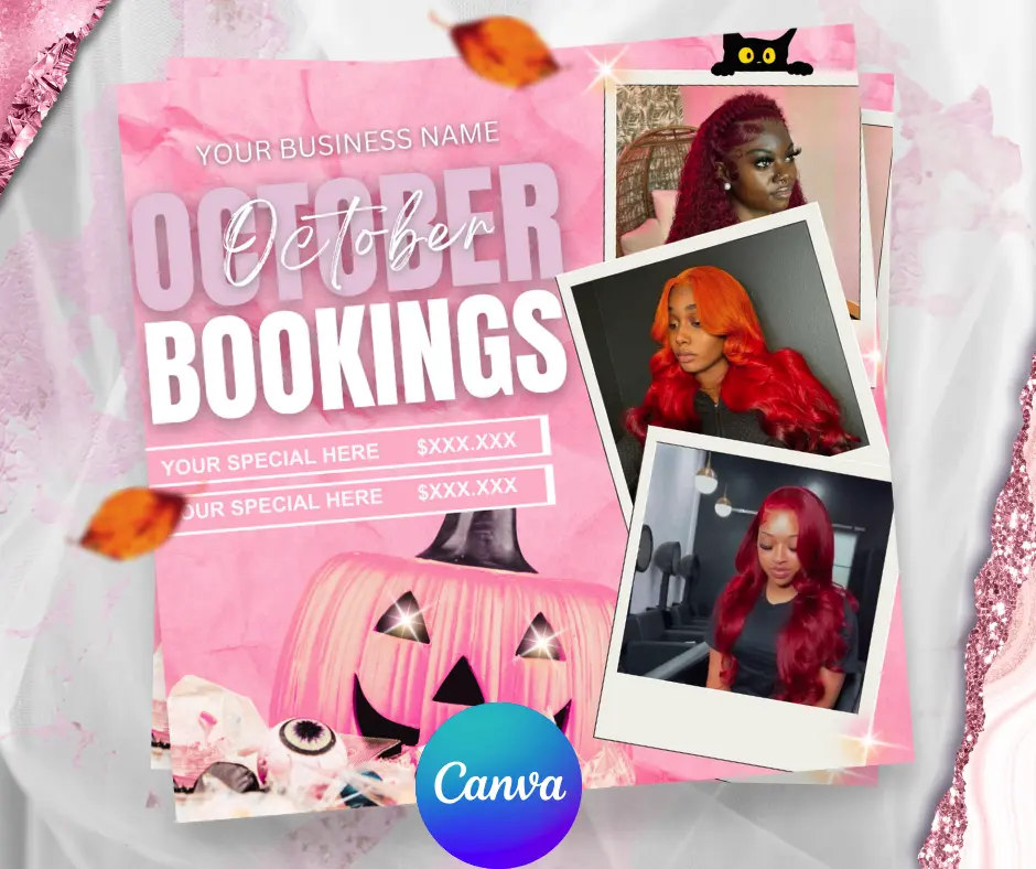 Hair salon special offer flyer